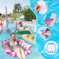 Lot de 2 Hamac pour Piscine, Matelas Gonflables, 4 en 1 Flottant de Inclinable Flotteur Hamac, Hamac d'eau, Bouées, Accessoires de Piscine | Leroy Merlin