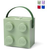 Contenitore porta merenda con maniglia per bambini LEGO Lunch Box - Verde
