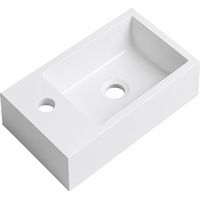 Badplaats Lavabo Angela 40 x 22 cm – Bianco – Lavabo per Mobile Lavamani