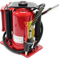 Wiltec – Cric hydraulique 20T – Vérin pneumatique pour levage automobile – Hauteur réglable 260-510mm – Acier robuste pour atelier et garage