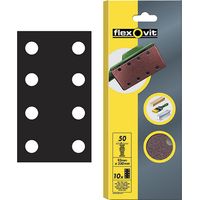 Flexovit 1/3 Sanding Sheets Perforated Medium 80 Grit (Pack 10) FLV26335