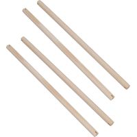 AB Tools 4PK Wooden Bird Perch Canary Budgie Cockatiel Parrot Bird Cage Accessories 12"