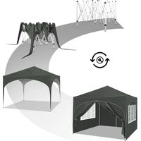 Tente de toit extérieure avec protection solaire instantanée et sac de transport, tente pour fêtes, 2 personnes