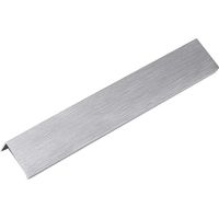 Küchenschrankgriff, silberner Einbaugriff, versteckter Türgriff aus Aluminiumlegierung, 2 Stück, Lochabstand 224 mm