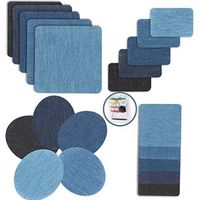 Aufbügeletiketten, 20 Stück, Blau