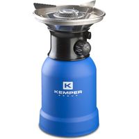 Kemper – Réchaud à gaz 1200W – Allumage piezo anti vent – Coque ABS – Fonctionne avec cartouche 190g – Pour camping et randonnée