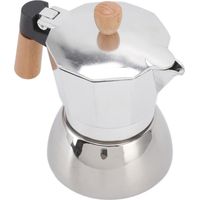 Cafetière italienne en acier inoxydable avec filtre en papier pour cafetière italienne (Moka) 150 ml