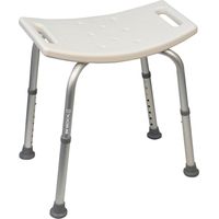 Siège Tabouret de douche Hauteur réglable Bm Medical TD40 - poignées intégrées pour aider au maintien/transfert Anti-dérapants