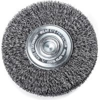 Round Steel Wire Brush with 0.30mm Steel Filament Shaft, 70x16mm Cleaning Surface