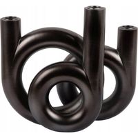 home-styling-collection Candelabro Ring gris 20 cm