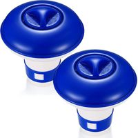 2 stuks 5 inch drijvende chloortabletten dispenser, drijvende chloorkorrels tabletten floater dispenser voor hot tub peddelen zwembad spa waterparken