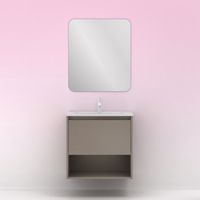 Conjunto mueble + lavabo NIWA - AMIZUVA Color: Fumé arenado - Medidas: 60 cm