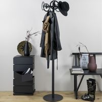 Porte-manteau Wheel 5 crochets-noir