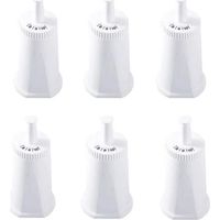 Lot de 6 filtres à eau de rechange pour machine à café expresso suisse Sage Oracle Touch Barista Claro BES008 BES920 BES878 BES880 BES980 BES990