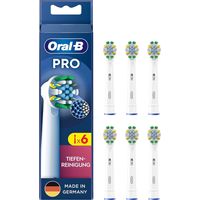 Braun Oral-B Pro Tiefenreinigung Aufsteckbürsten 6er-Pack ,weiß