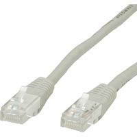 Value 21.99.0905 RJ45 Câble réseau, câble patch CAT 6 U/UTP 5.00 m gris 1 pc(s)