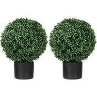 Arbustes de buis artificiels résistants UV lot de 2 52 cm