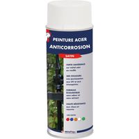 Peinture Acier Antico - Rouge noir - RAL 3007 - Bombe 400 ml - Métaltop