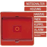 Jung Rahmen 1fach für Abdeckungen mit Glasscheibe, AS 500, Thermoplast, ähnlich RAL 3000, rot, senkrechte und waagerechte Montage AS 581 GL RT