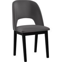 Chaise Victorville 333, Noir, 83x48x54cm, Tissu, En bois