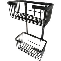 LLAVISAN L139574 Portagel Ducha Rectangular Doble Gun Metal - ref: L139574