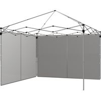 Panneaux latéraux tonnelle pliante lot de 2 gris 3x3 m 3x6 m