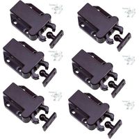 6 Pack Touch Release Closet Latches - Non-Magnetic Drawer Latches-Crezuo