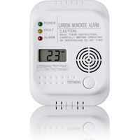 Carbon Monoxide Detector, Battery Powered, Gas Detector with Display and Temperature Indicator-