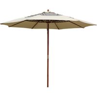 Ombrellone tondo da giardino 350 cm in legno Sun Top Scottish Garden Deluxe Collection