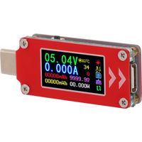 Testeur USB Chargeur Testeur TC64 Affichage Numérique couleur PD Chargeur Type-C USB Power Meter Testeur de Tension Voltmètre