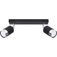 NERO 2 black/chrome ceiling lamp