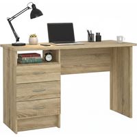 Scrivania Andre, 3 Cassetti, Materiale Struttura in Legno Nobilitato, 48.1x120.1x72.6h cm Marrone Quercia