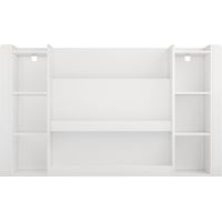 CAIziÉtagère pour enfants, bibliothèque à images avec rangement, armoire pour enfants et bibliothèque pour enfants, meuble en bois pour chambre d’enfant, blanc, 140 x 30 x 95 cm