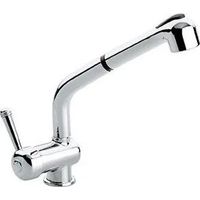 Emmevi 4066 Laguna Miscelatore Monocomando con Doccetta estraibile e Canna Alta Nero