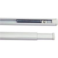Tringle à rideaux type 'Piatty' 150 240 cm - Blanc - 5 Pcs