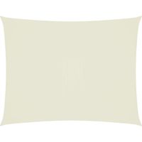 vidaXL Voile de parasol tissu oxford rectangulaire 4x5 m crème