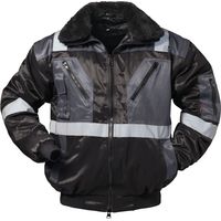 Gr .3XL (66/68) KIRKENES PILOTJACKE MIT REFLEXSTREIFEN schwarz KIRKENES PILO