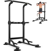 Barre de traction , Pull-Up Bar-10 niveaux (170-210cm) Réglage en hauteur, Power Tower Multifunction Station Dips, Charge max 200kg