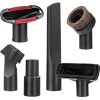 Accessoires pour Aspirateur, 6 Pièces Embouts pour Aspirateurs Brosse Universelle pour Coussins, Suceur Plat, Brosse à Matelas, Brosse d'aspiration avec Adaptateur 32 mm et 35 mm