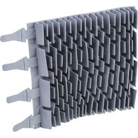 vhbw Brosse compatible avec Zodiac RT 3200 robot aspirateur de piscine - en caoutchouc, 24,7 x 18 x 2,8 cm