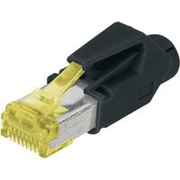 A-MO6 8/8 HRS Fiche modulaire RJ45 CAT 6, blindée, avec manchon anti-courbure A-MO6 8/8 HRS mâle, droit Nombre de pôles 8P8C 1 pc(s) A181262