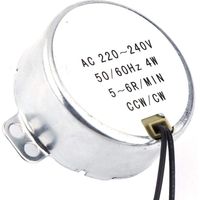 1 Stück elektrischer Synchronmotor 220-240 V Wechselstrom 4 W CW/CCW (5-6 U/min)