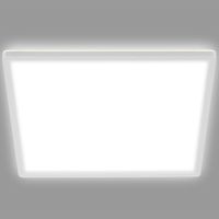 Panneau LED plafond ultra-plat 18W 2400lm 293x293mm, dimmable 3 niveaux avec rétroéclairage décoratif, mémoire intégrée, blanc neutre 4000K, IP20