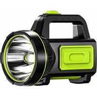 Torcia a led ultra potente ricaricabile USB 135000 lumen 6000mah con luce laterale Torcia impermeabile ad alta potenza per escursionismo di emergenza Campeggio Caccia-