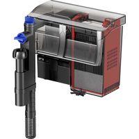 SunSun CBG-500 Filtro de acuario externo colgante 500 l/h lámpara UVC 5 W integrada para acuarios de hasta 115 l, filtrado multietapa