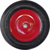 RUOTA PNEUMATICA per CARRIOLA ZINCATA SMONTATA 350 mm ASSE 150 mm