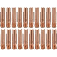 20Pcs Solder Copper Contact Tube Tip for 15AK MIG MAG Welding Torch Consumables (1.0)