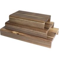Rehausses en bois d'acacia FSC (lot de 3) - Ref CP697 - Olympia