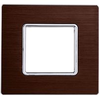 Kompatible abdeckrahmen Bticino Matix 2 module aluminium satiniert bronze-Farbe
