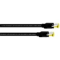 Cordial 15539 RJ45 Patchkabel CAT 5e S/UTP 10.00 m Schwarz PUR-Mantel 1 St.